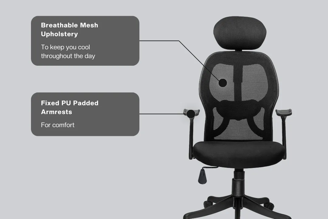 Green Soul Renewed New York Go High Back Mesh Office Chair