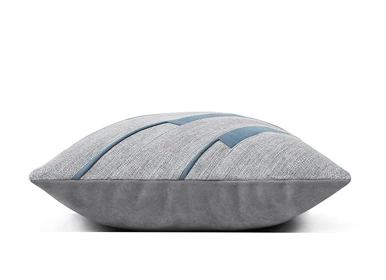 Grey Blue Decorative Pillows, Grey Throw Pillow for Couch, Simple Modern Sofa Pillows, Modern Throw Pillows for Couch