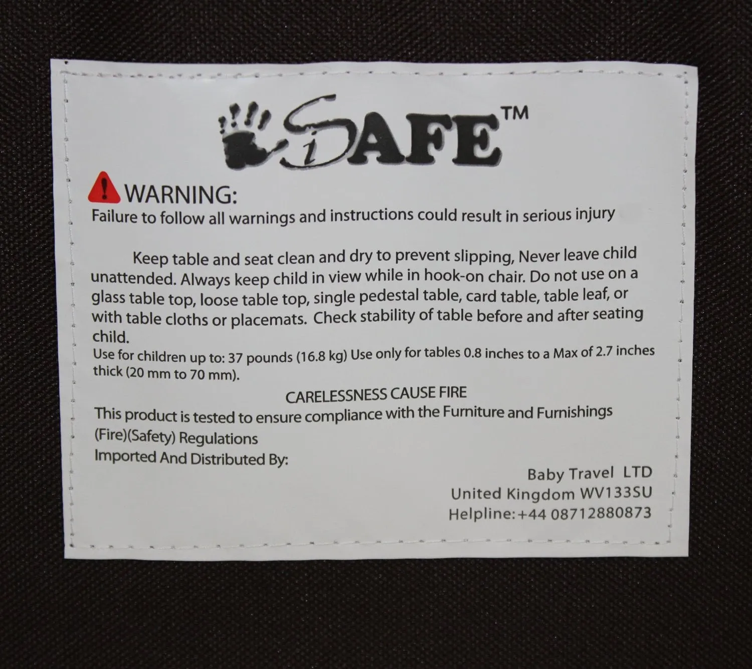 iSafe Baby Fast Fit Booster Seat YummyLUV - Marina Table Highchair
