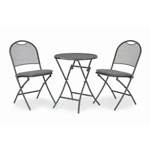 Kettler Iron Grey Caffe Roma 2-Seater Bistro Garden Furniture Set - Slate