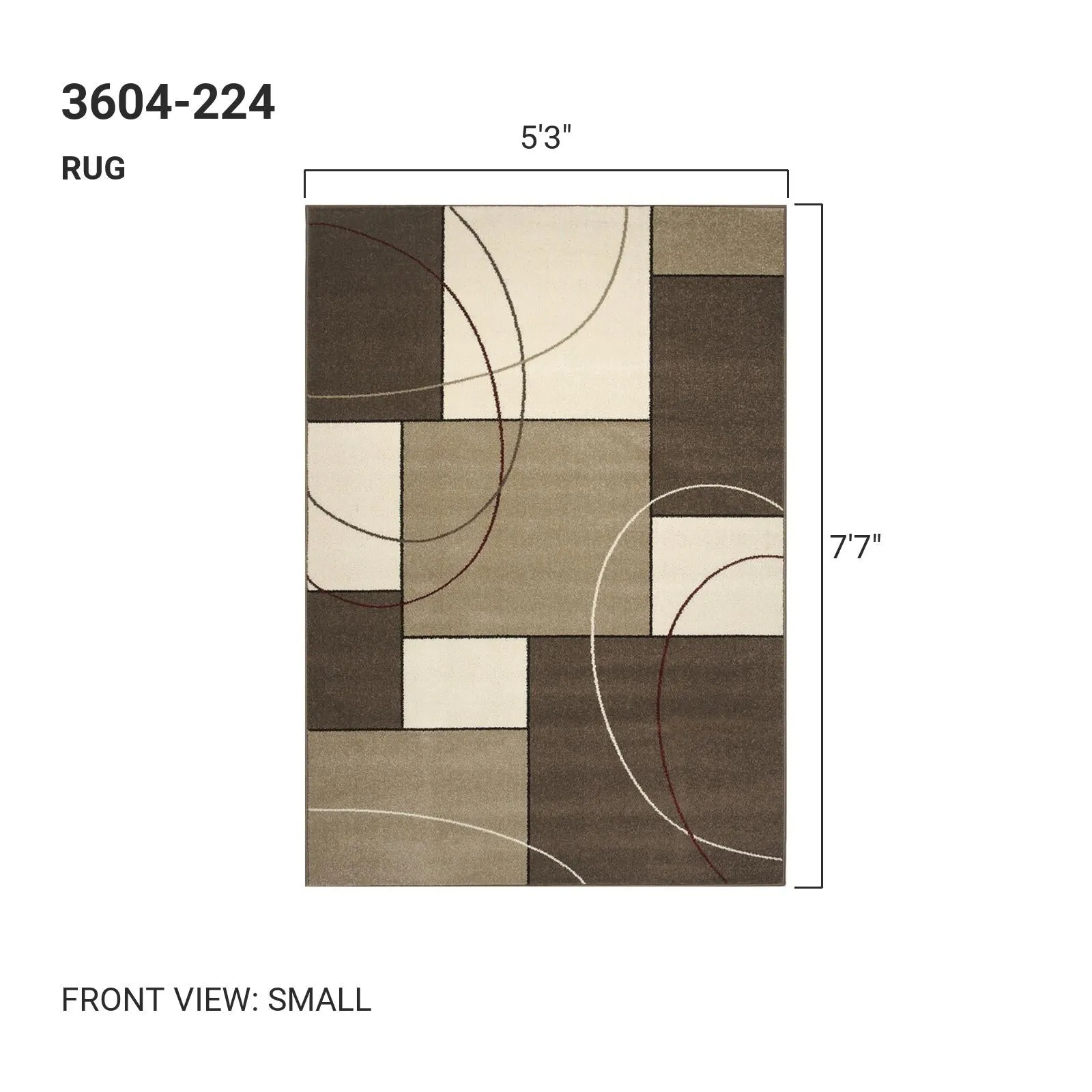 KYLIE Brown Beige, Shape Rug