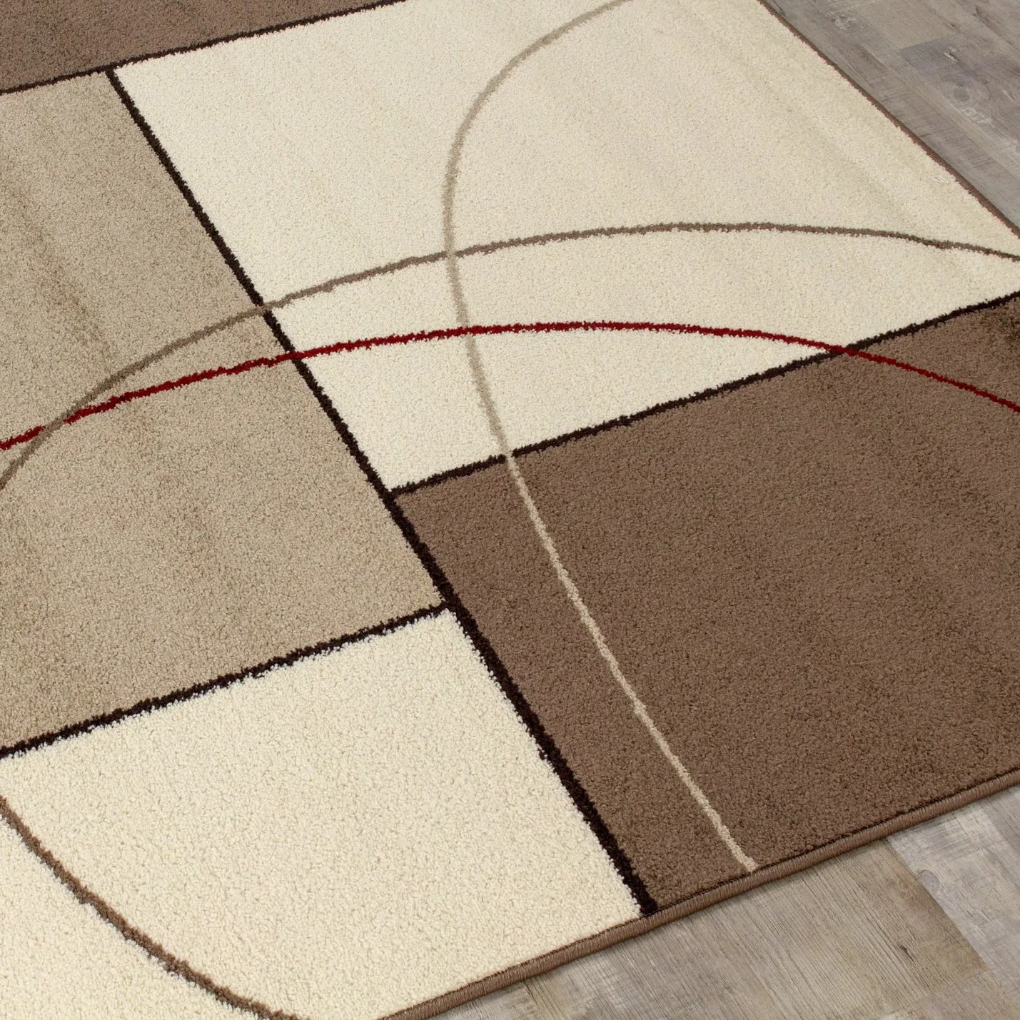 KYLIE Brown Beige, Shape Rug