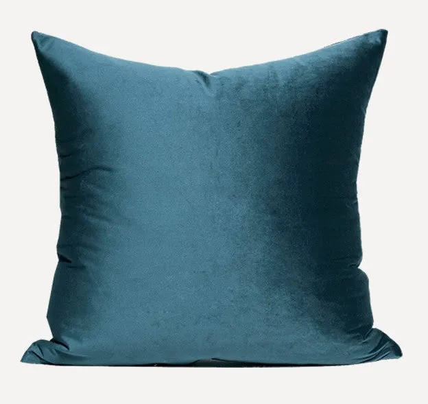 Large Decorative Throw Pillow for Couch, Blue Modern Sofa Pillows, Simple Modern Throw Pillows for Couch, Large Square Pillows