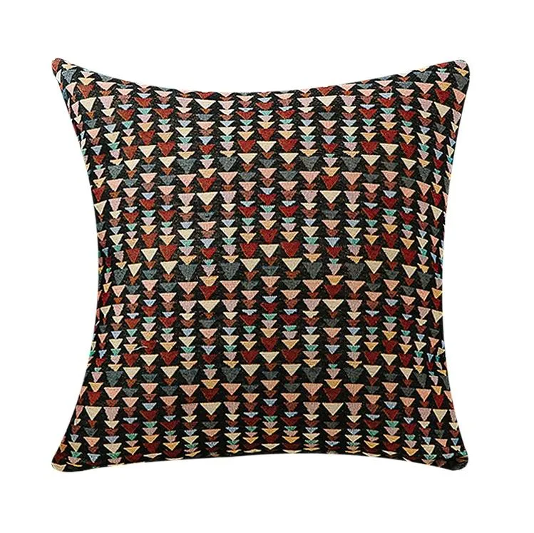 Large Decorative Throw Pillows, Bohemian Decorative Sofa Pillows, Geometric Pattern Chenille Throw Pillow for Living Room