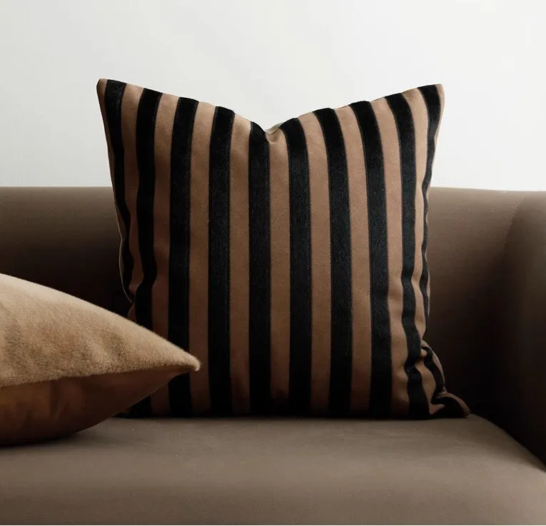 Large Modern Decorative Pillows for Sofa, Contemporary Cushions for Interior Design, Brown Modern Throw Pillows for Couch