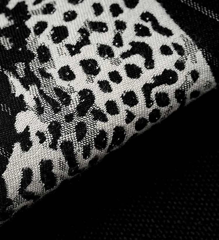 Large Modern Sofa Pillow Cases, Black Decorative Pillow Covers, Cheetah Modern Pillows for Couch, Abstract Decorative Throw Pillows for Living Room