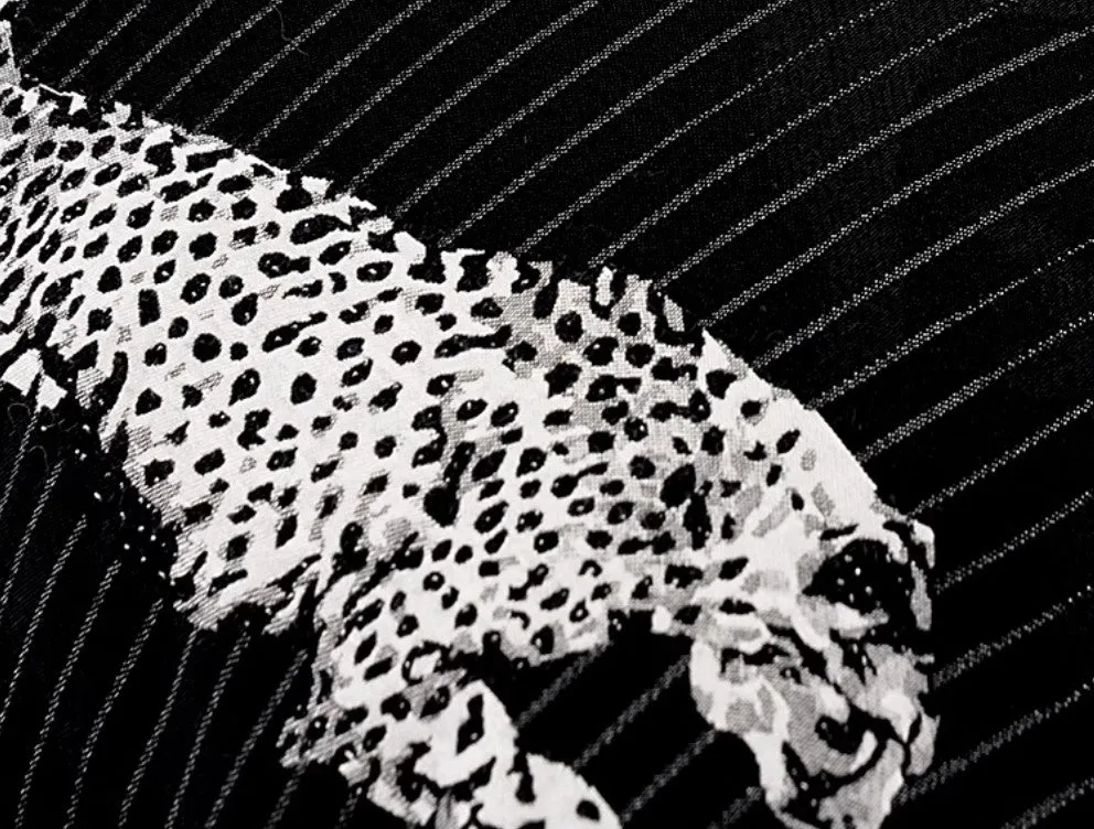 Large Modern Sofa Pillow Cases, Black Decorative Pillow Covers, Cheetah Modern Pillows for Couch, Abstract Decorative Throw Pillows for Living Room