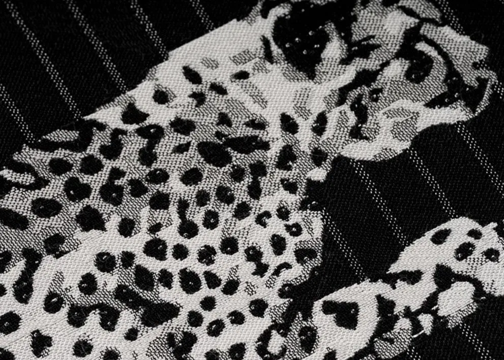 Large Modern Sofa Pillow Cases, Black Decorative Pillow Covers, Cheetah Modern Pillows for Couch, Abstract Decorative Throw Pillows for Living Room