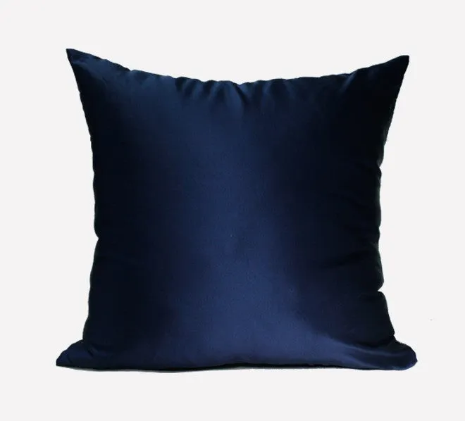 Large Square Pillows, Blue Decorative Modern Throw Pillow for Couch, Modern Sofa Pillows, Simple Modern Throw Pillows for Couch