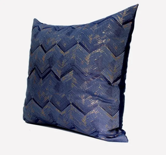Large Square Pillows, Blue Decorative Modern Throw Pillow for Couch, Modern Sofa Pillows, Simple Modern Throw Pillows for Couch