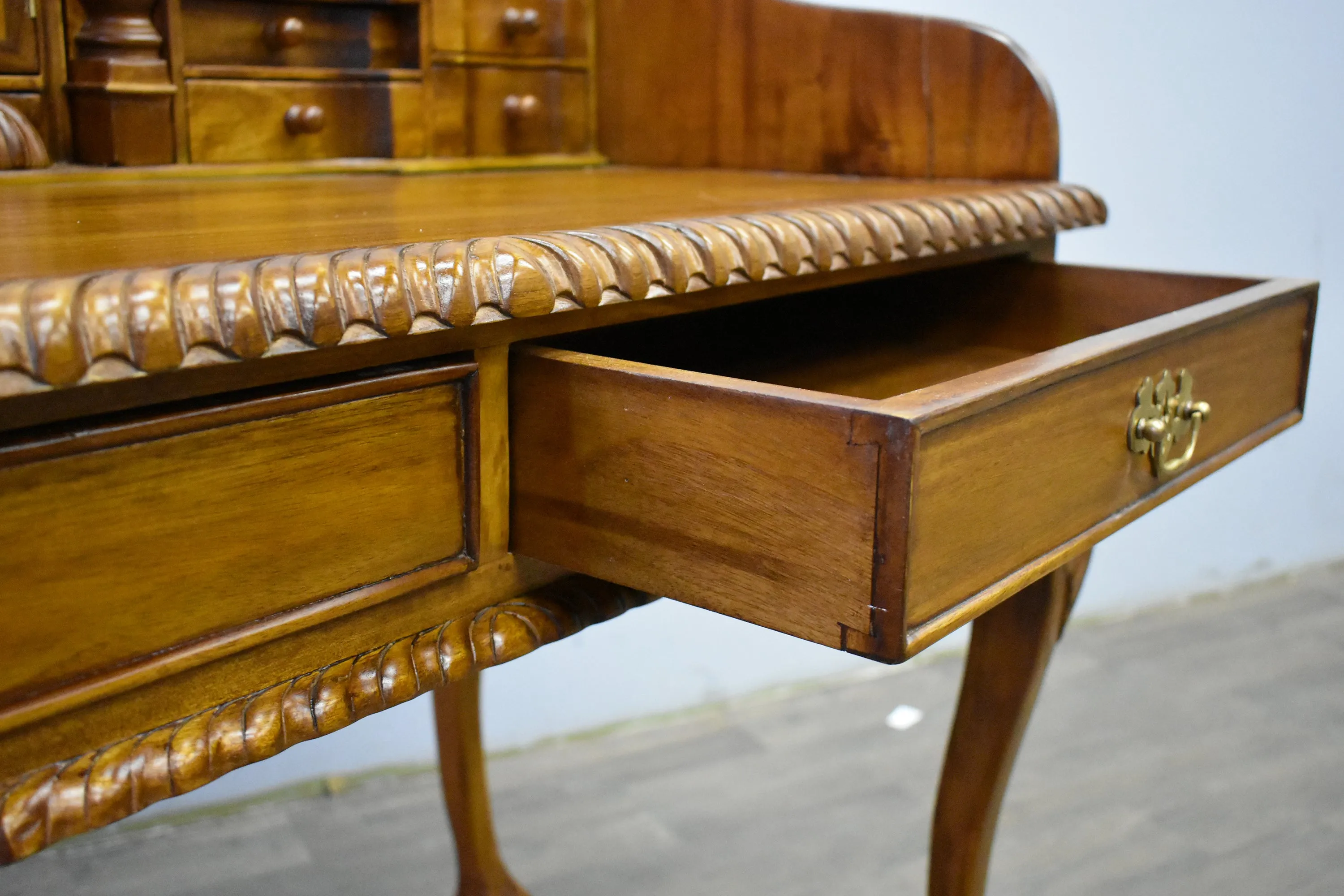 Legacy Escritoire Secretary Desk - Light Brown Walnut