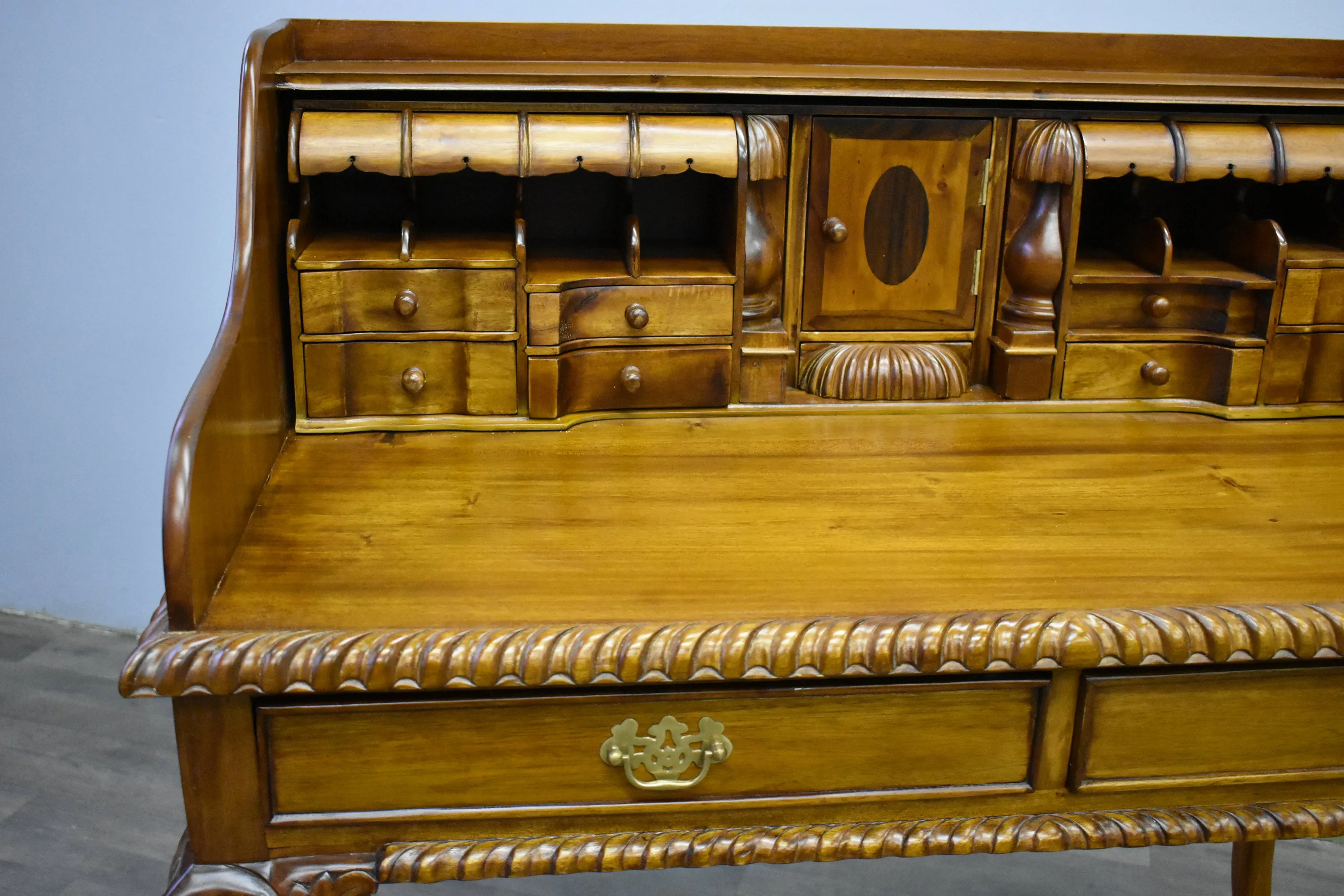 Legacy Escritoire Secretary Desk - Light Brown Walnut