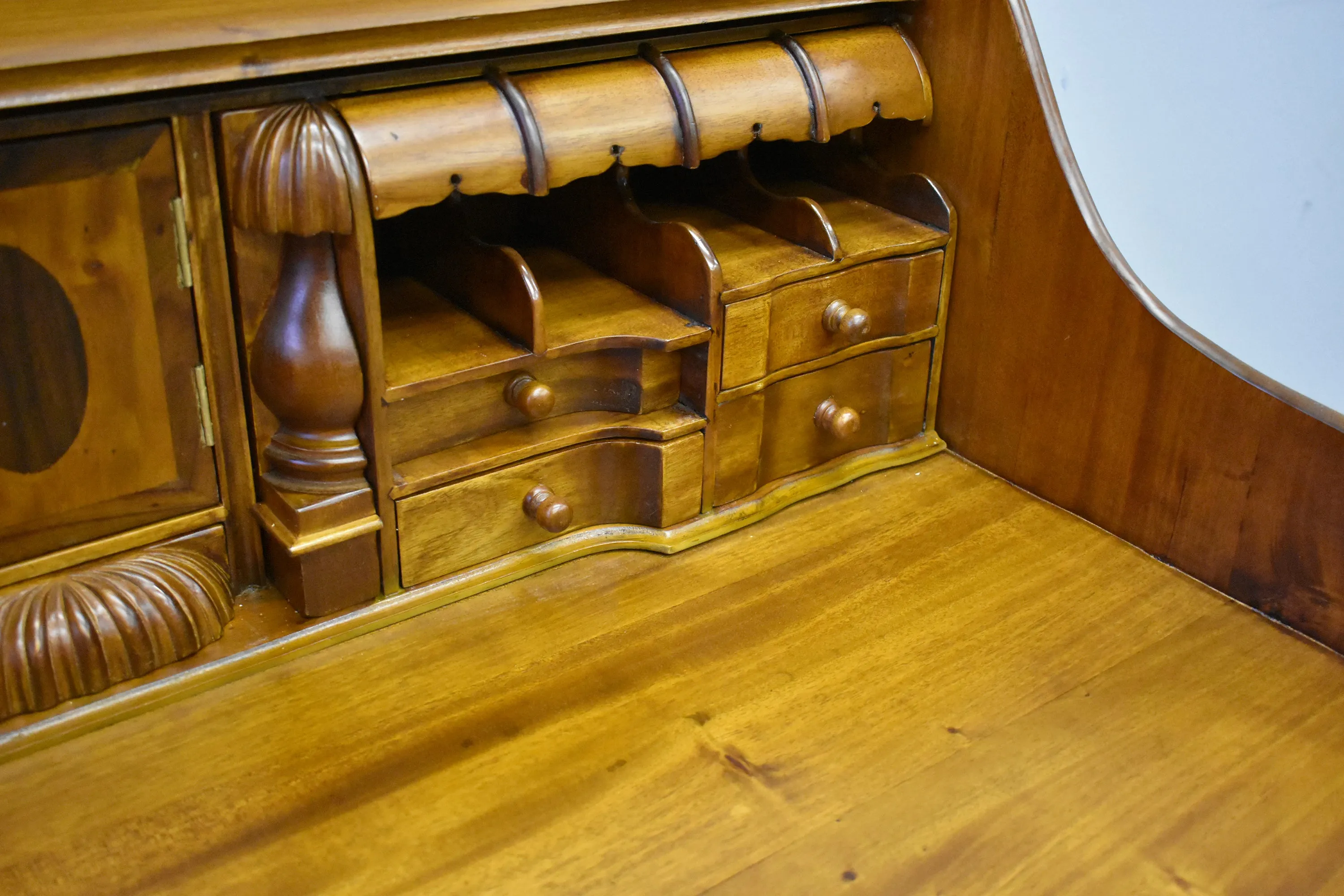 Legacy Escritoire Secretary Desk - Light Brown Walnut