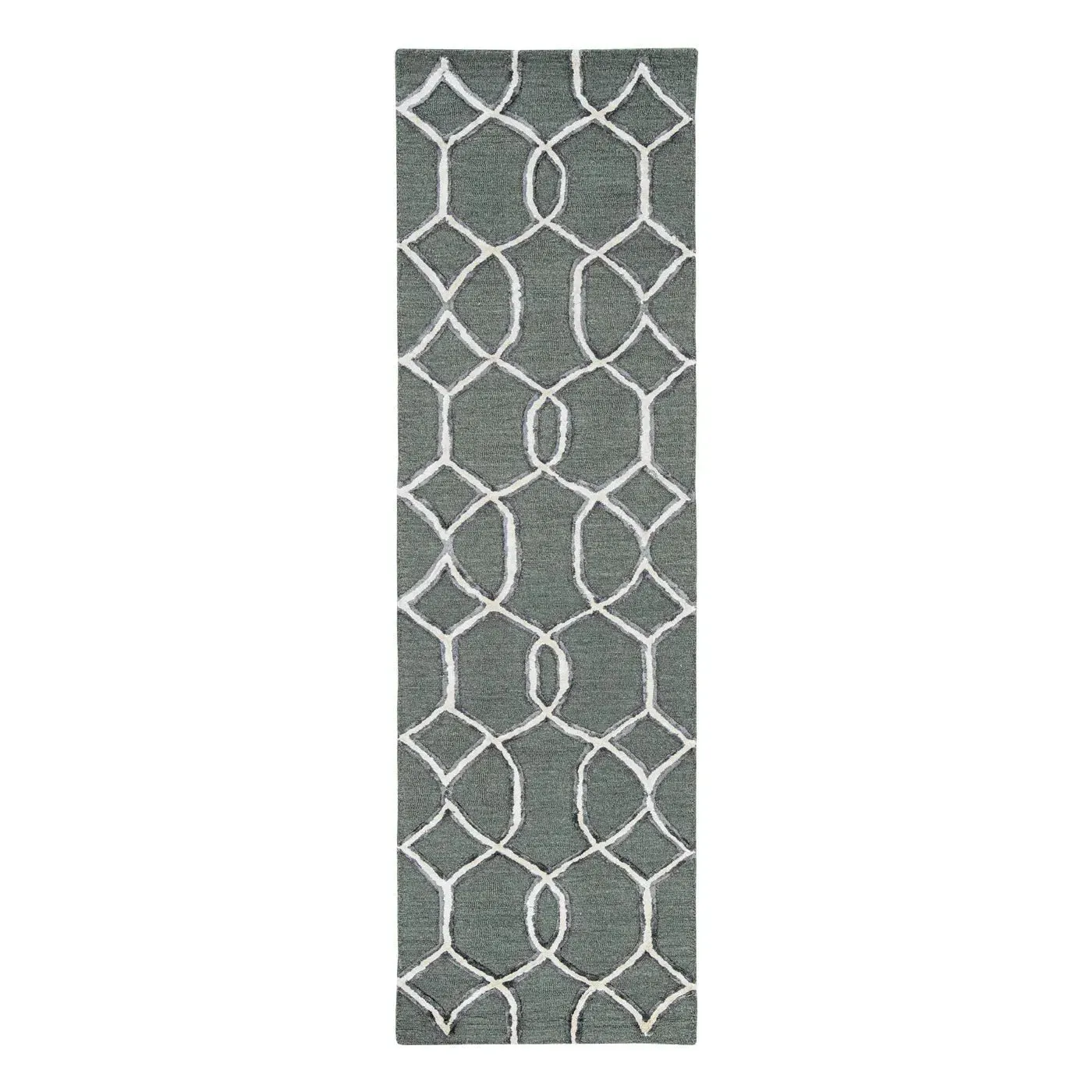 Libby Langdon Upton 4303 Charcoal/Snow Groovy Gate Area Rug