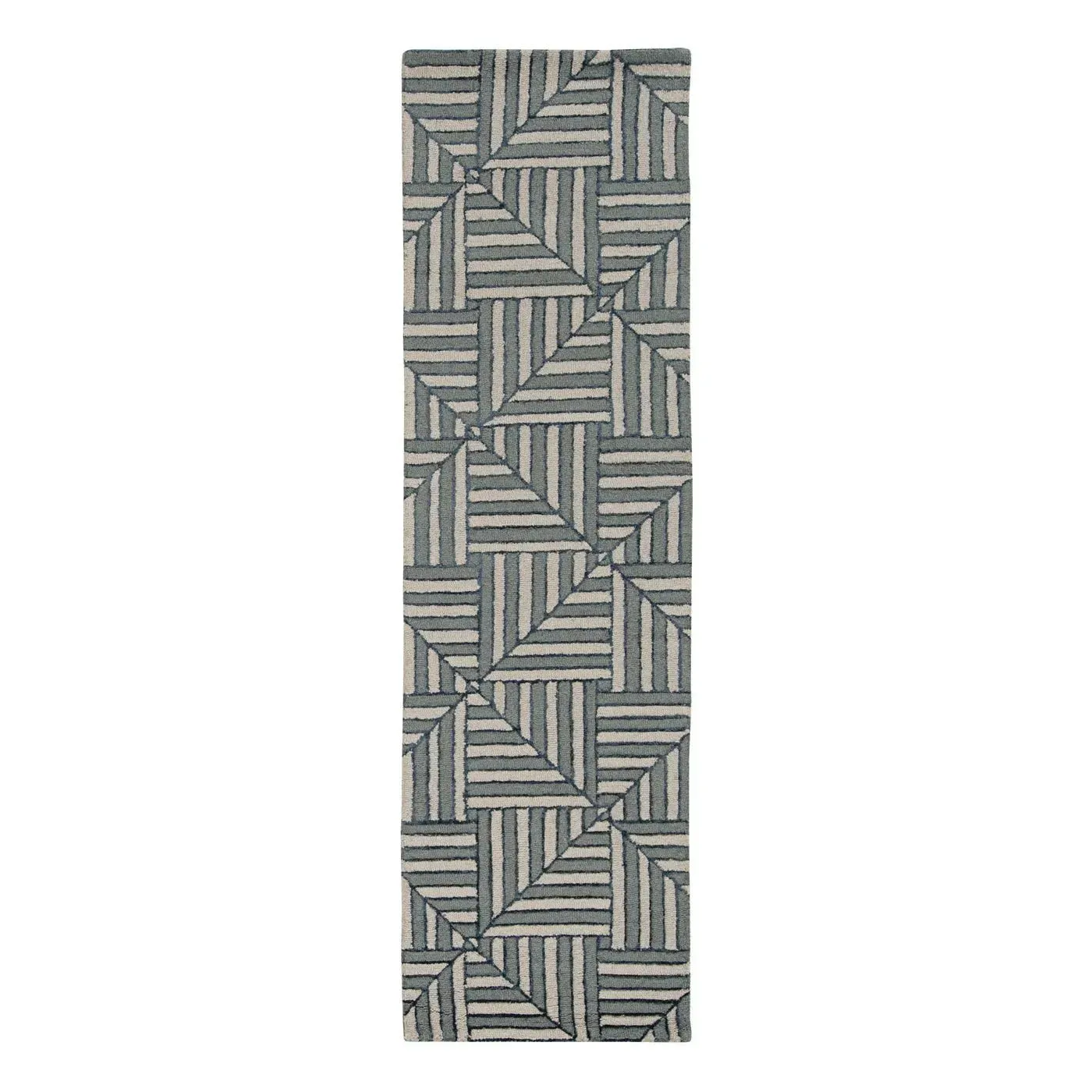 Libby Langdon Upton 4304 Navy/Charcoal Diagonal Tile Area Rug