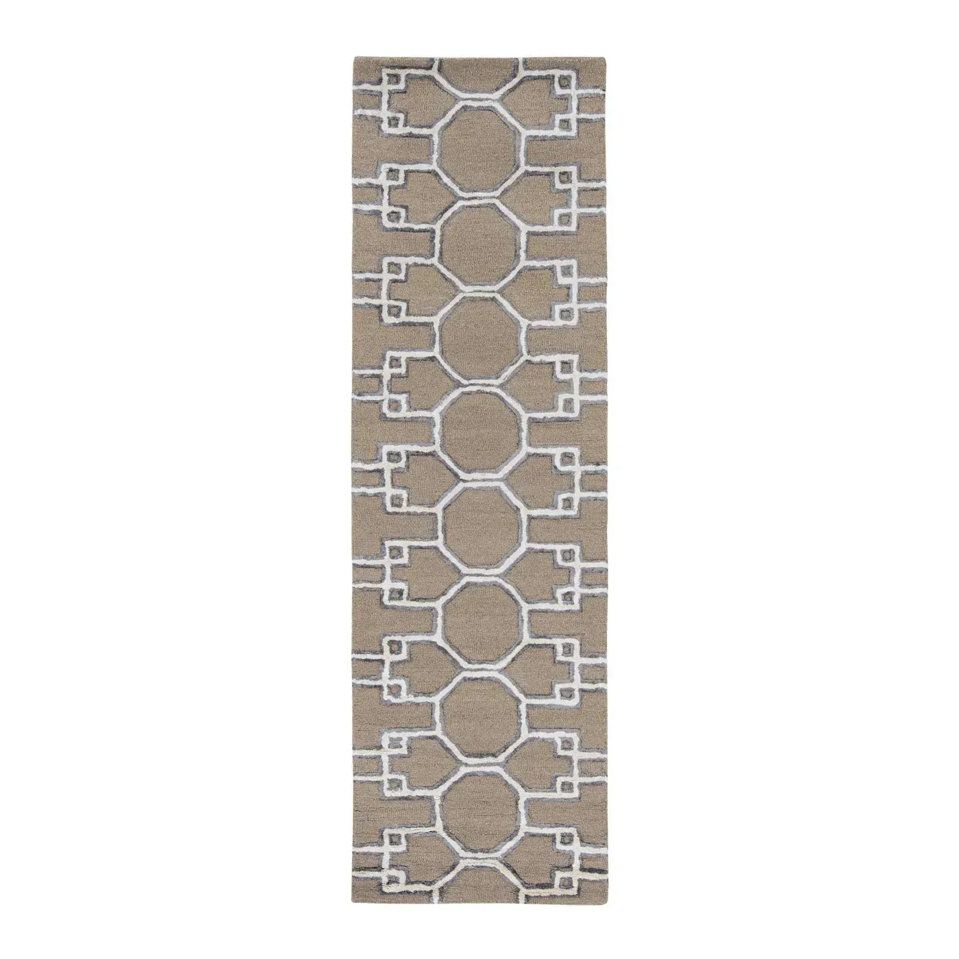 Libby Langdon Upton 4305 Mocha/Ink Asian Trellis Area Rug