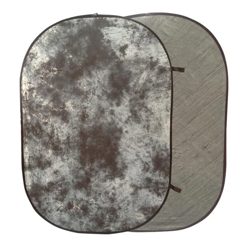 Mottled Cloud Grey Collapsible Pop Up Backdrop (1.5 x 2.1M)