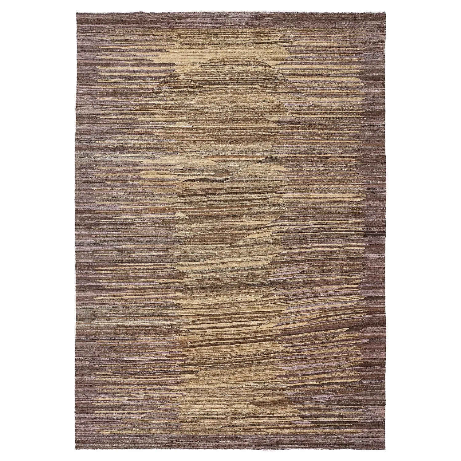 Multi Turkish Flatweave Wool Rug - 8'5" x 12'