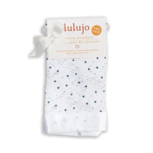 Muslin Security Blanket - Stars Set of 2