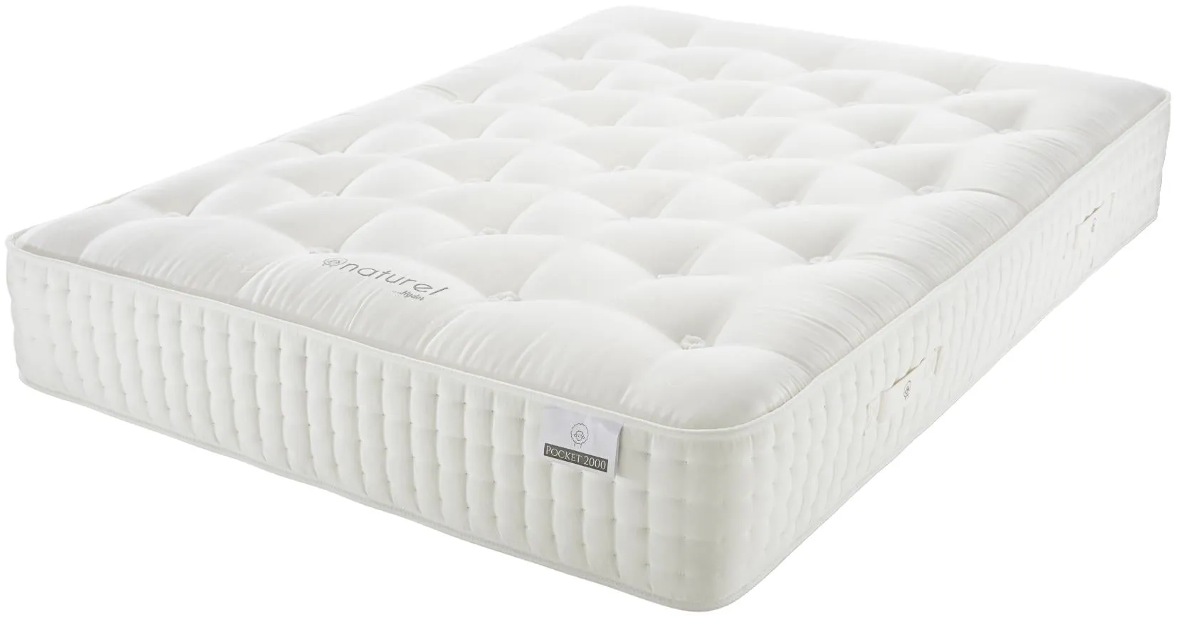 Naturel 2000 Pocket Spring Mattress - 4ft 6in Double