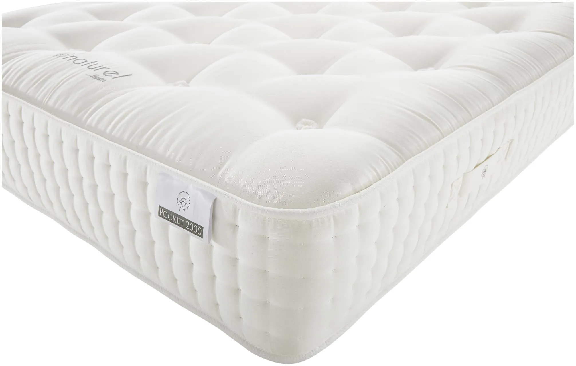 Naturel 2000 Pocket Spring Mattress - 4ft 6in Double