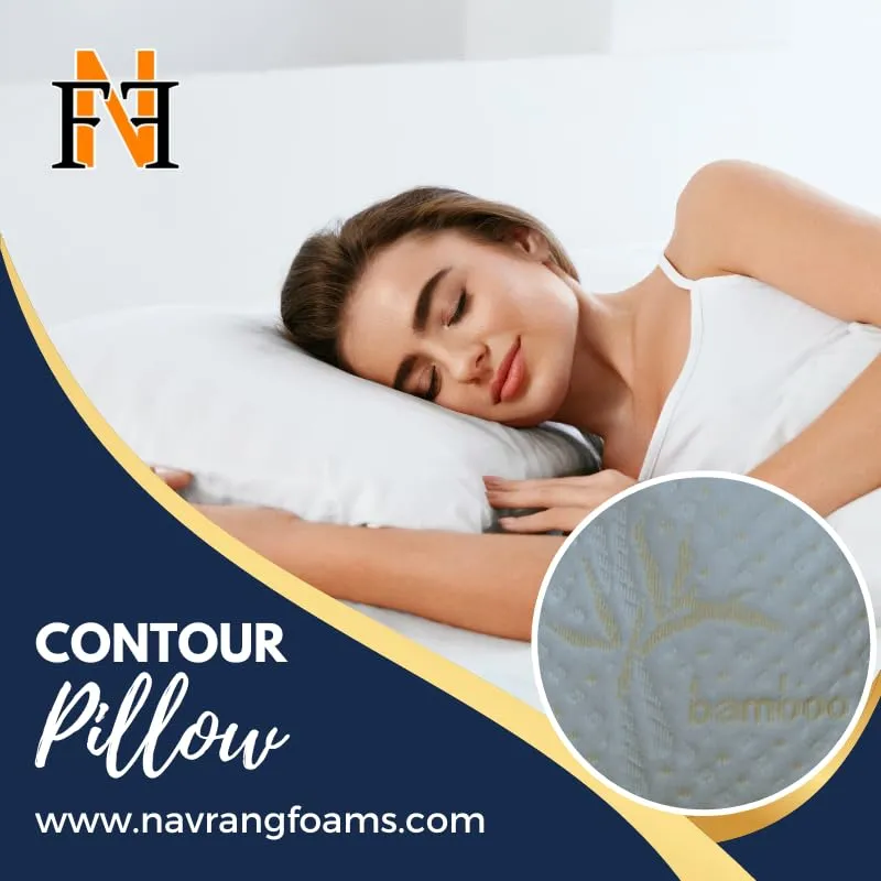 Navrang Foam & Fabrics Memory Pillow. Pack of 2 pillows