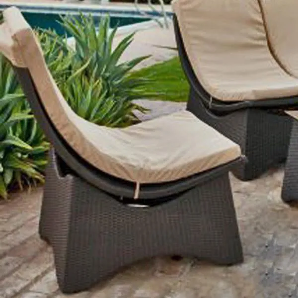 Outdoor Furniture Wicker Easy Lazy Chair - Curve