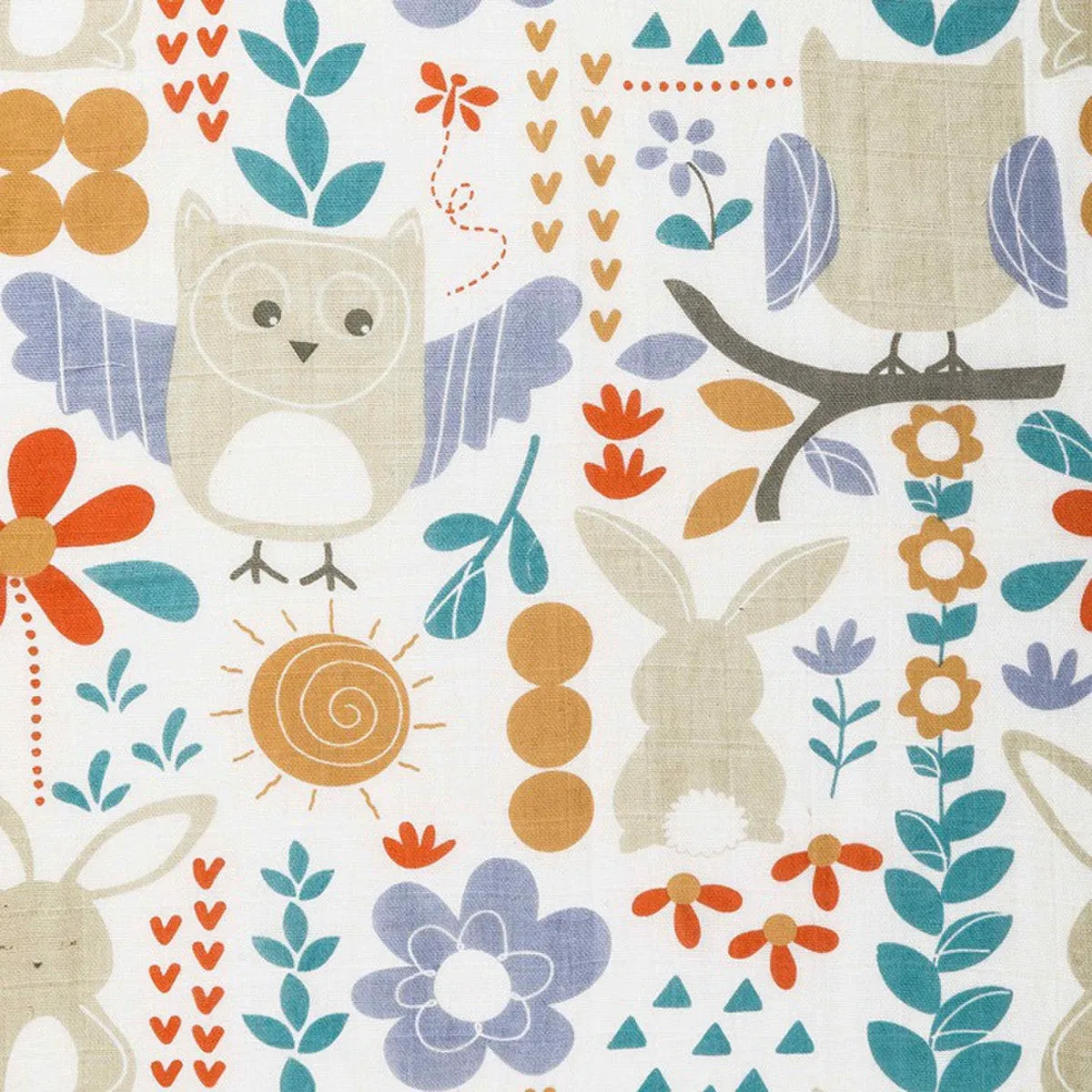 Owl Bunny Security Blankets 2 Pack