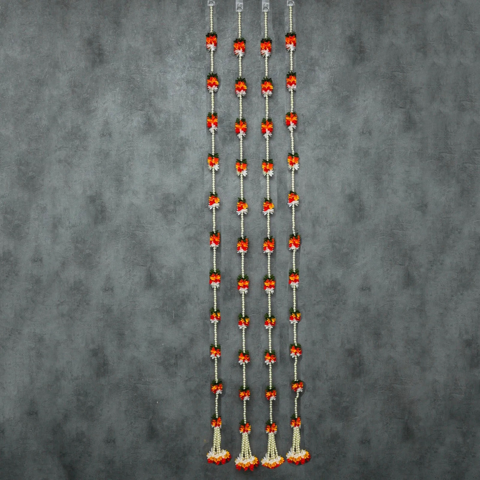 Pearls and Fabric Garland