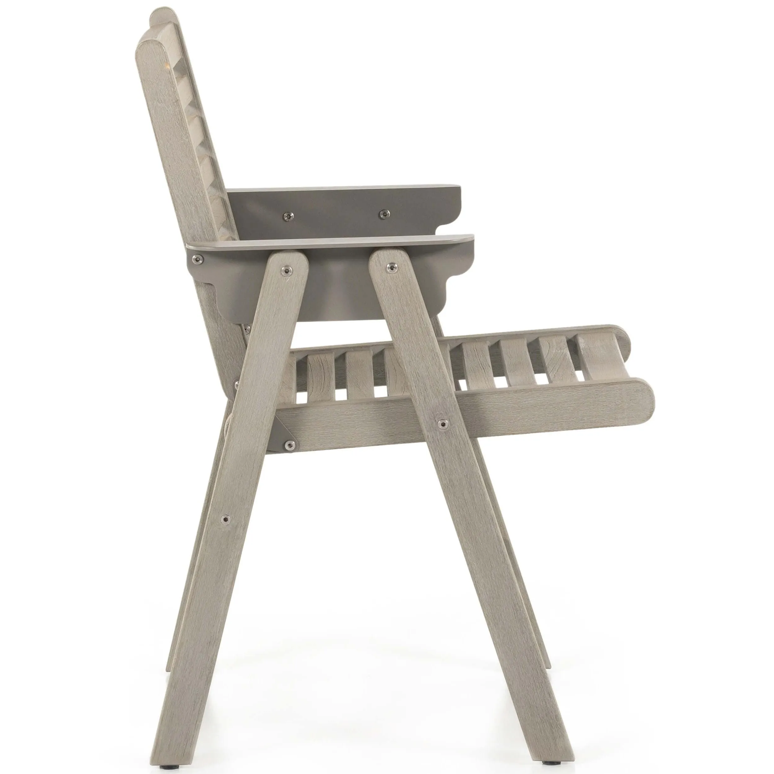 Pelter Outdoor Dining Chair, Weathered Grey, Set of 2