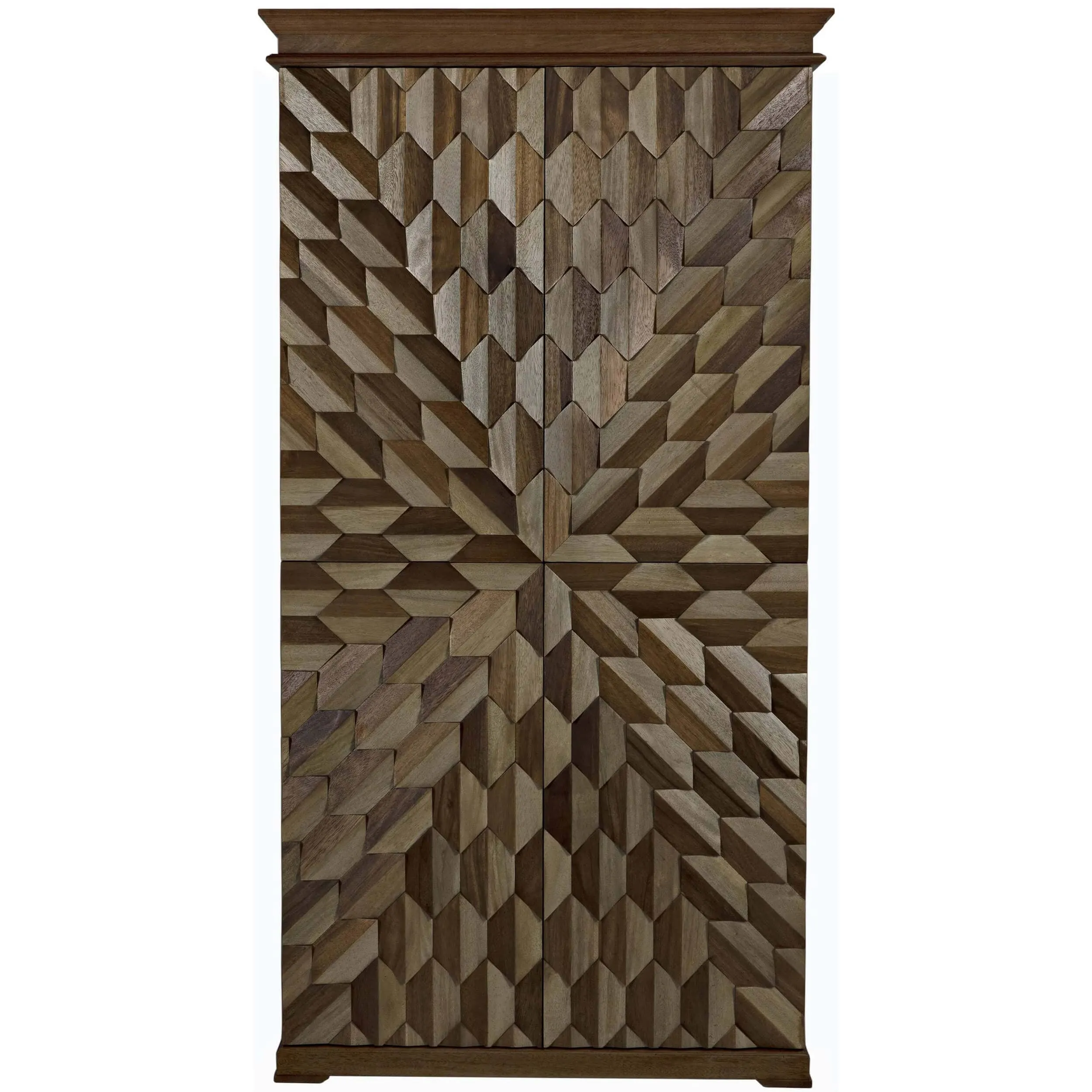 Petal Hutch, Dark Walnut