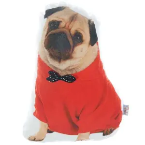 Pug Dog Shape Filled Pillow,Animal Shaped Pillow