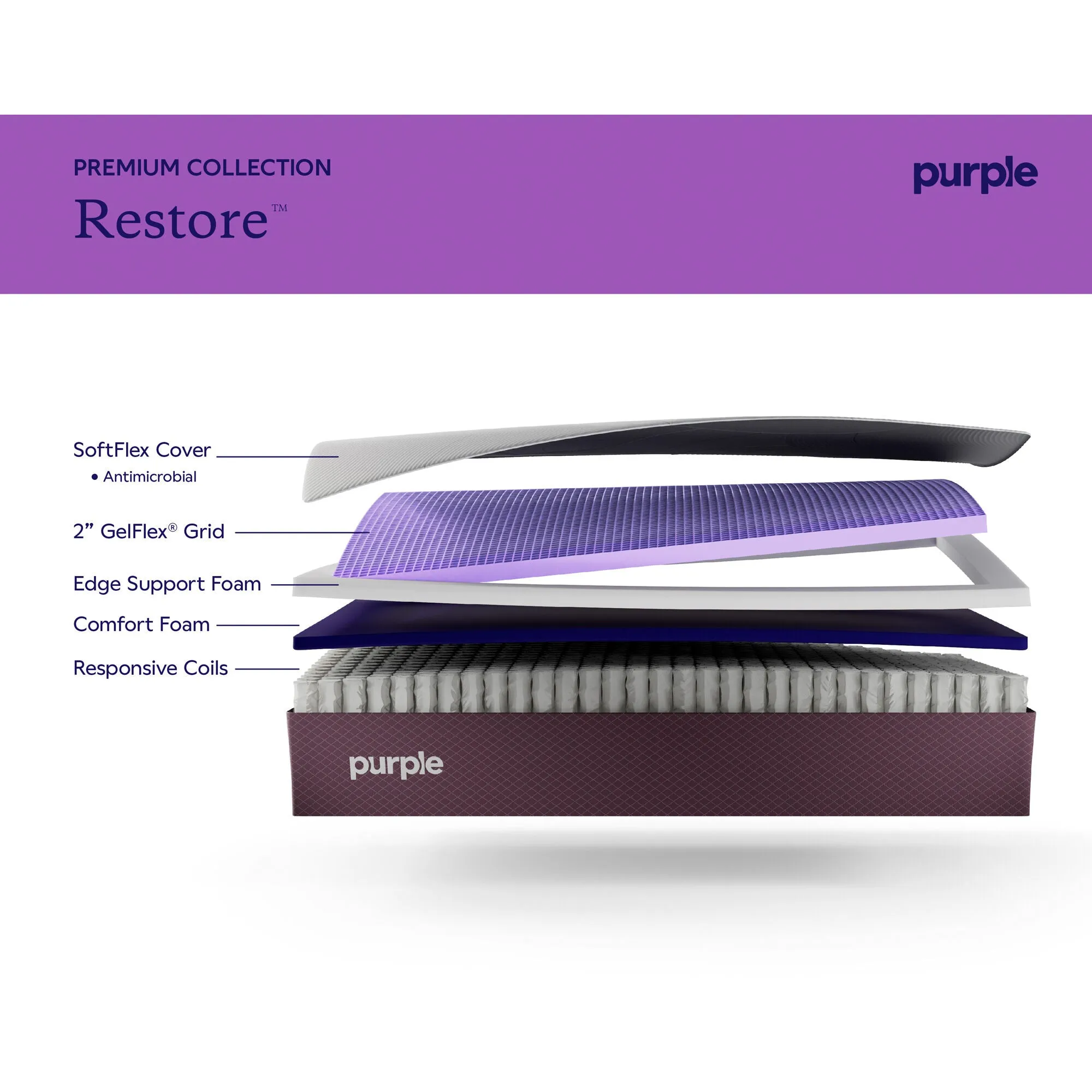 Purple Restore Firm Mattress