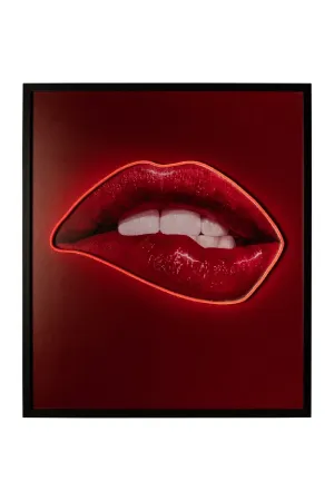 Red Contemporary Wall Art | OROA Lips