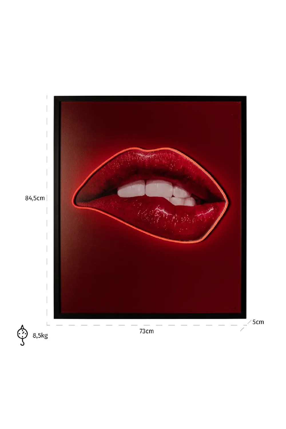 Red Contemporary Wall Art | OROA Lips
