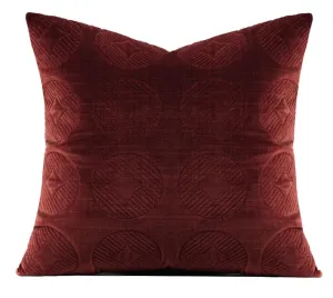 Red Modern Pillows for Couch, Abstract Decorative Throw Pillows for Living Room, Large Modern Sofa Pillow Cases, Decorative Pillow Covers