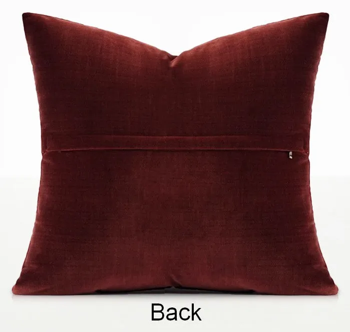 Red Modern Pillows for Couch, Abstract Decorative Throw Pillows for Living Room, Large Modern Sofa Pillow Cases, Decorative Pillow Covers
