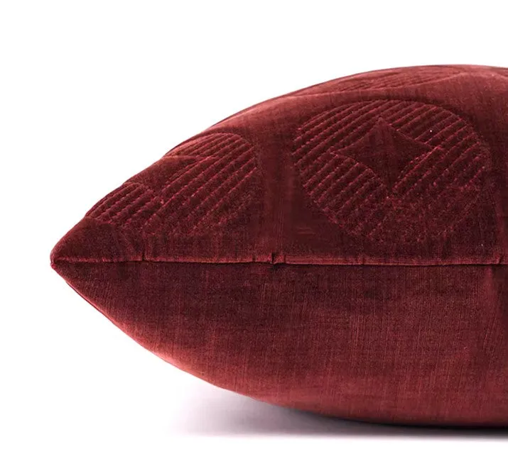 Red Modern Pillows for Couch, Abstract Decorative Throw Pillows for Living Room, Large Modern Sofa Pillow Cases, Decorative Pillow Covers