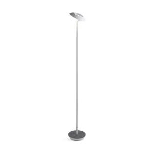 Royyo Matte White with Oxford Felt Contemporary LED Floor Lamp with USB Port