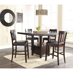 Signature Design by Ashley Haddigan D596D5 5 pc Counter Height Dining Set