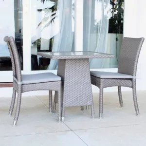 Skyline Design Palos Rattan Four Seat Garden Dining Table Set