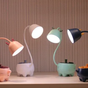 Smart Touch LED Table Lamp with USB Charging