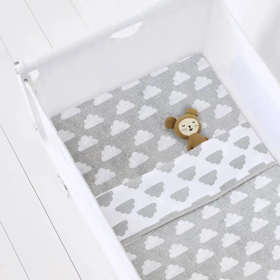 SnuzPod Crib Fitted Sheets Pack of 2 (Cloud Nine)