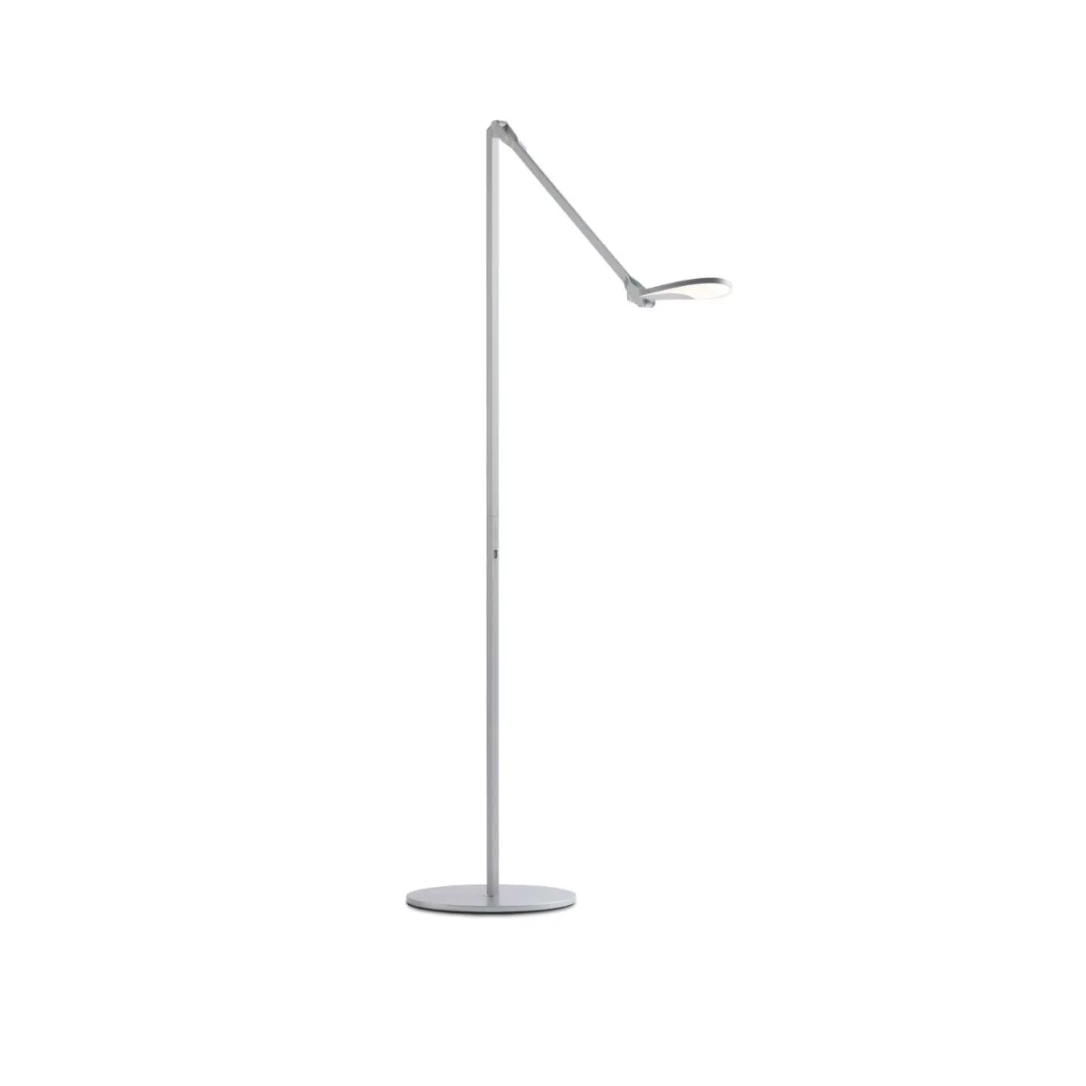 Splitty Silver Contemporary LED Floor Lamp with USB Port