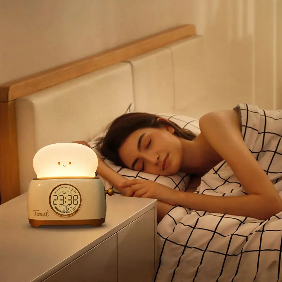 Toast Time Light & Alarm Clock