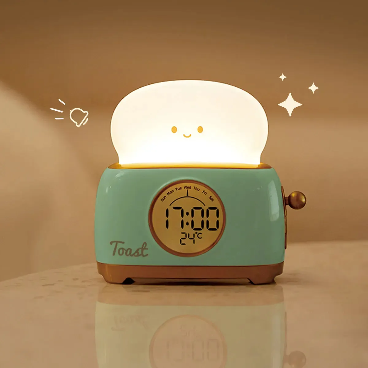 Toast Time Light & Alarm Clock
