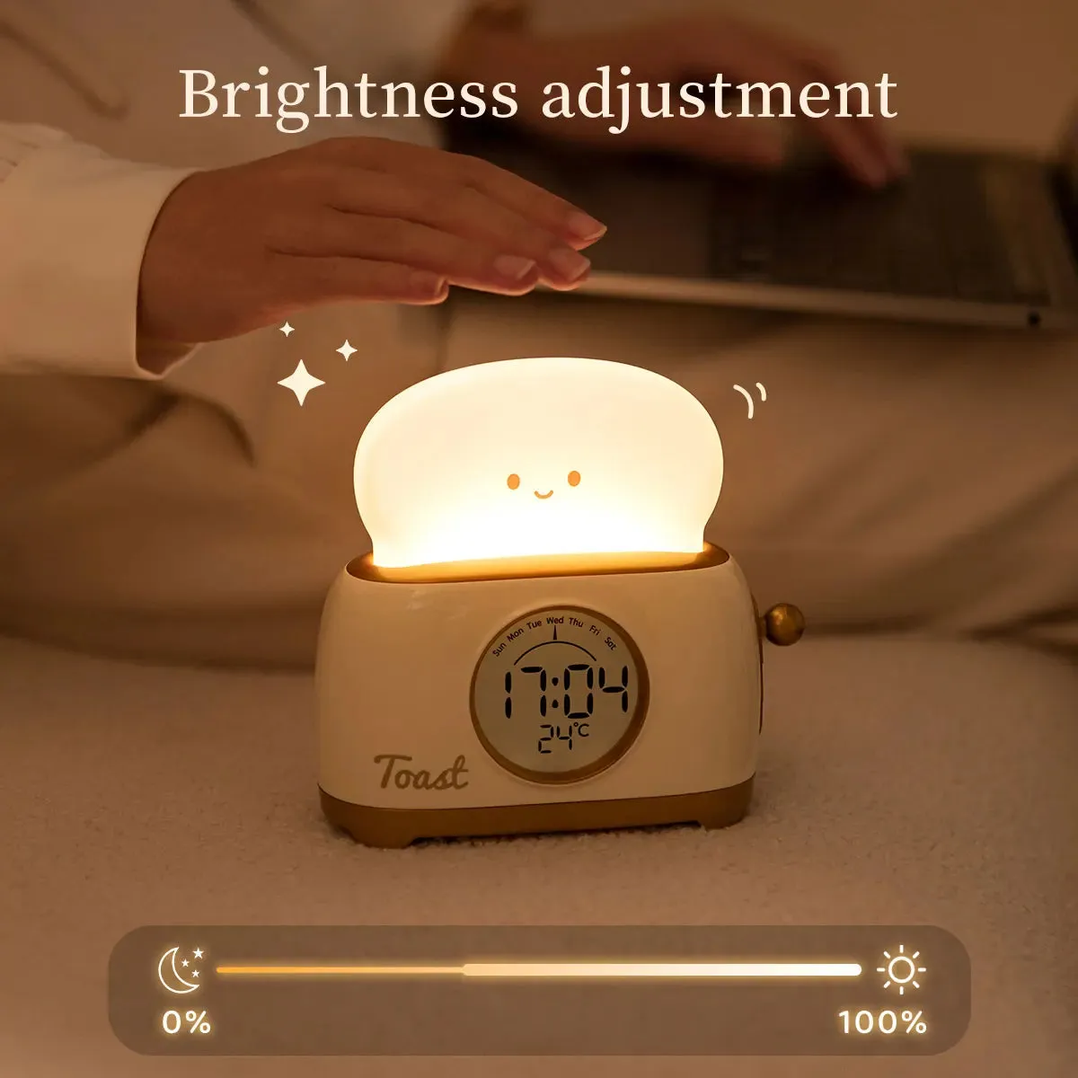 Toast Time Light & Alarm Clock