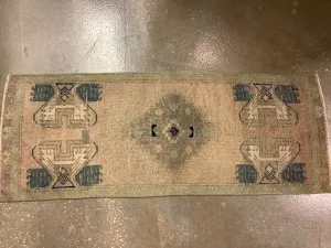 Turquoise Mini Turkish Rug