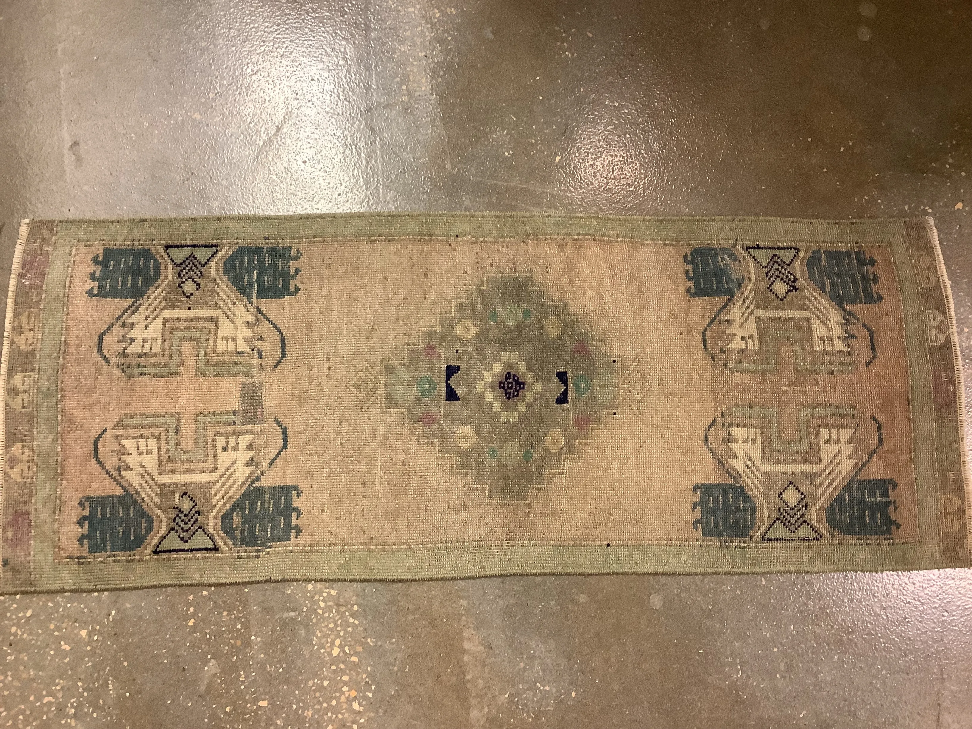 Turquoise Mini Turkish Rug