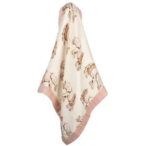 Tutu Elephant Mini Lovey Two-Layer Muslin Security Blanket - Tutu Elephant